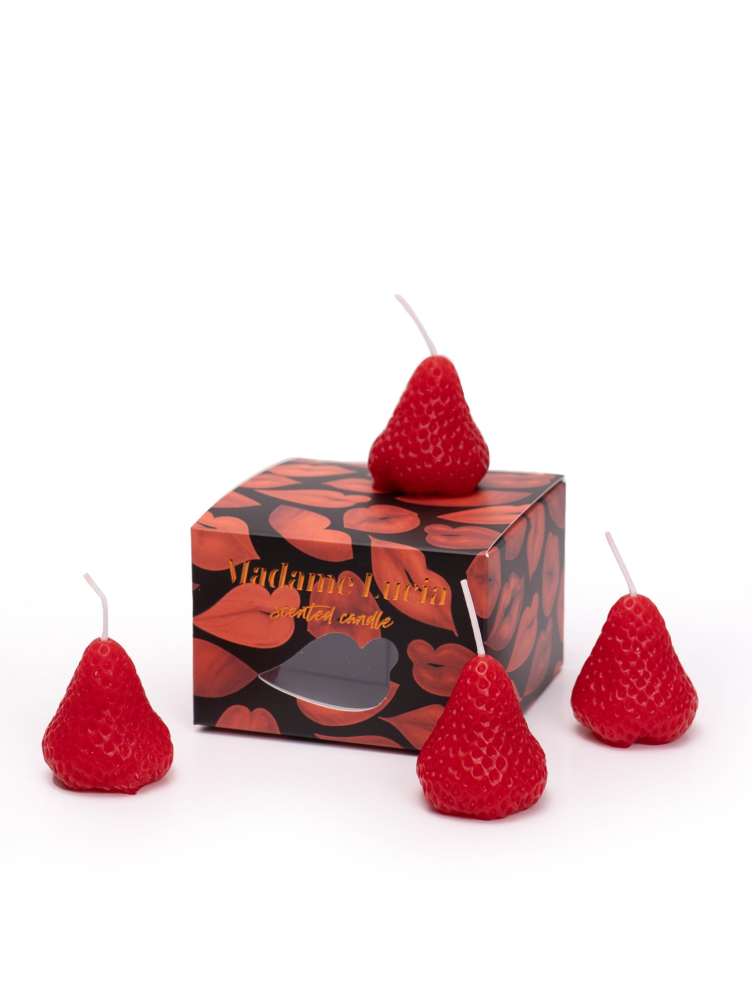 Strawberry candles